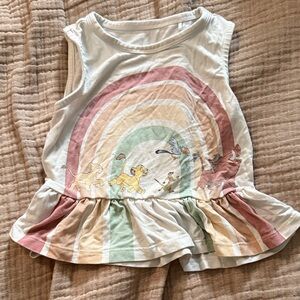 Little sleepies lion king tank top